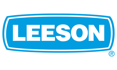 leeson-logo The Leeson logo features the word "LEESON" in bold white capital letters inside a rounded blue rectangle, reflecting its reputation in Industrial Tool Repair, with a registered trademark symbol in the lower right corner.