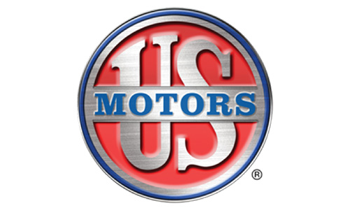 us-motors-logo The US Motors logo features a metallic silver and red circular emblem, with "US" in large white letters and "MOTORS" in blue text across the center—a trusted symbol in Industrial Tool Repair.